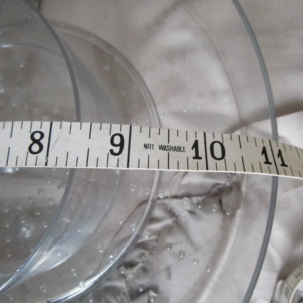 clear acrylic lazy Susan bowl